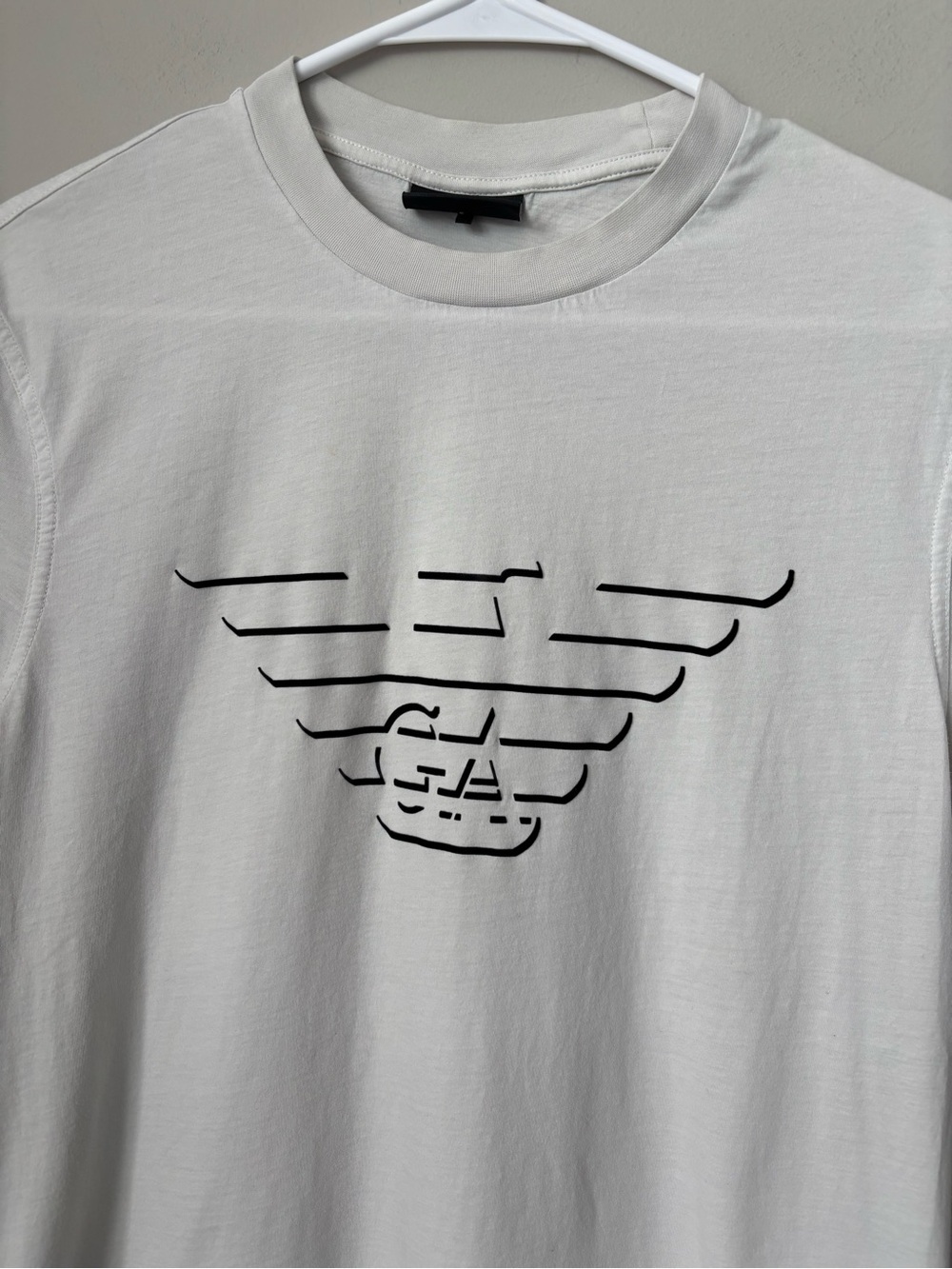 Emporio Armani White Tee with Black Eagle Graphic Size Small - Picture 4 of 8